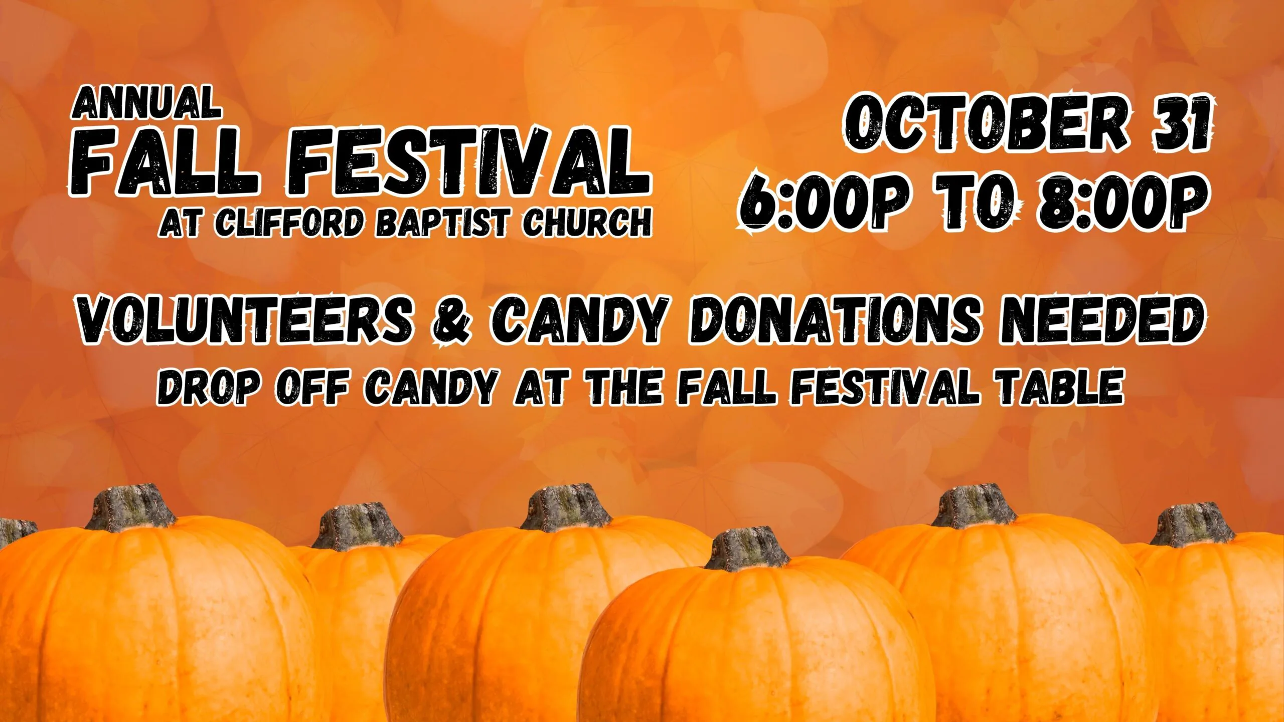A poster with pumpkins on it and the words " fall festival ".