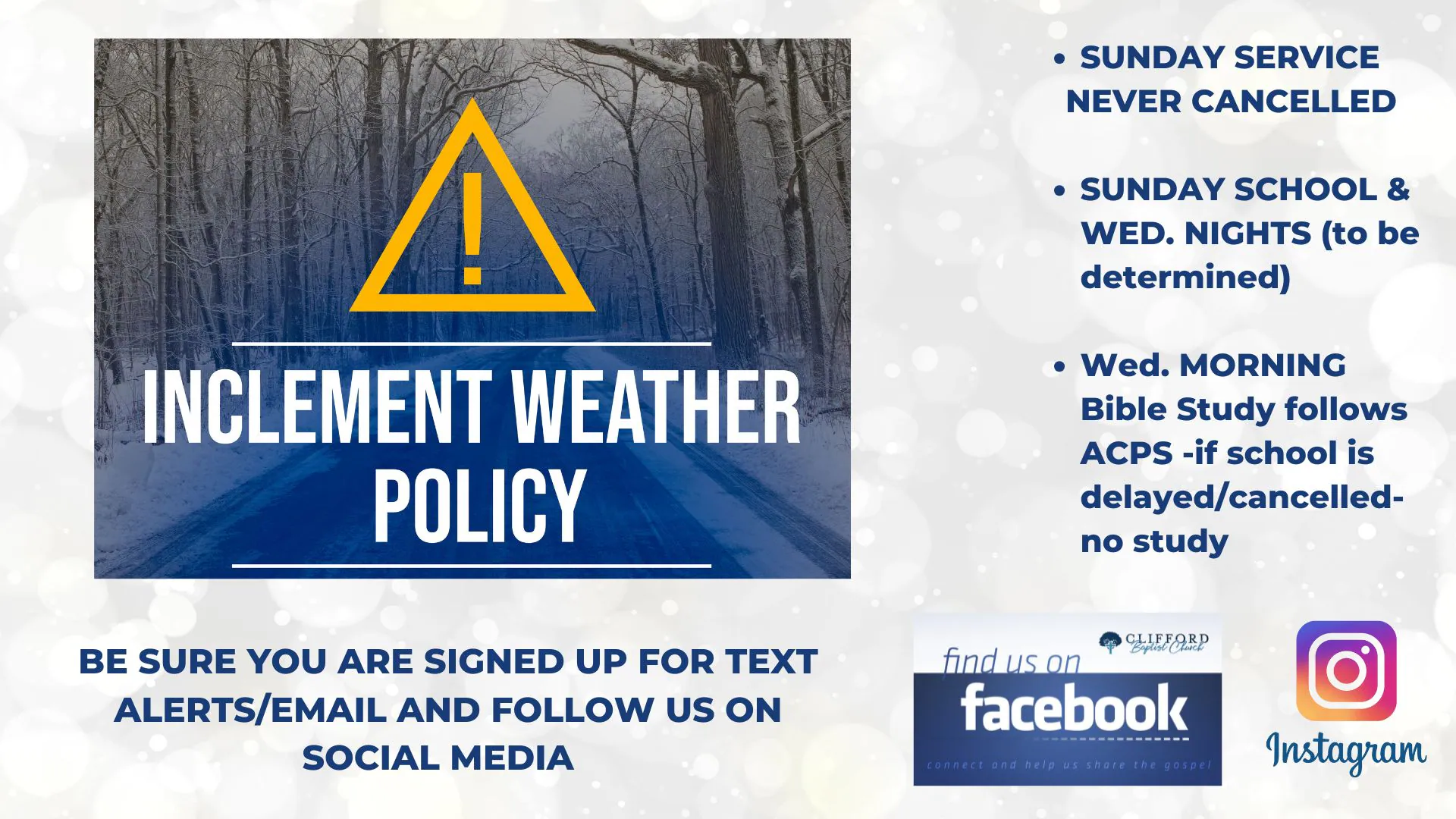 A sign that says government weather policy