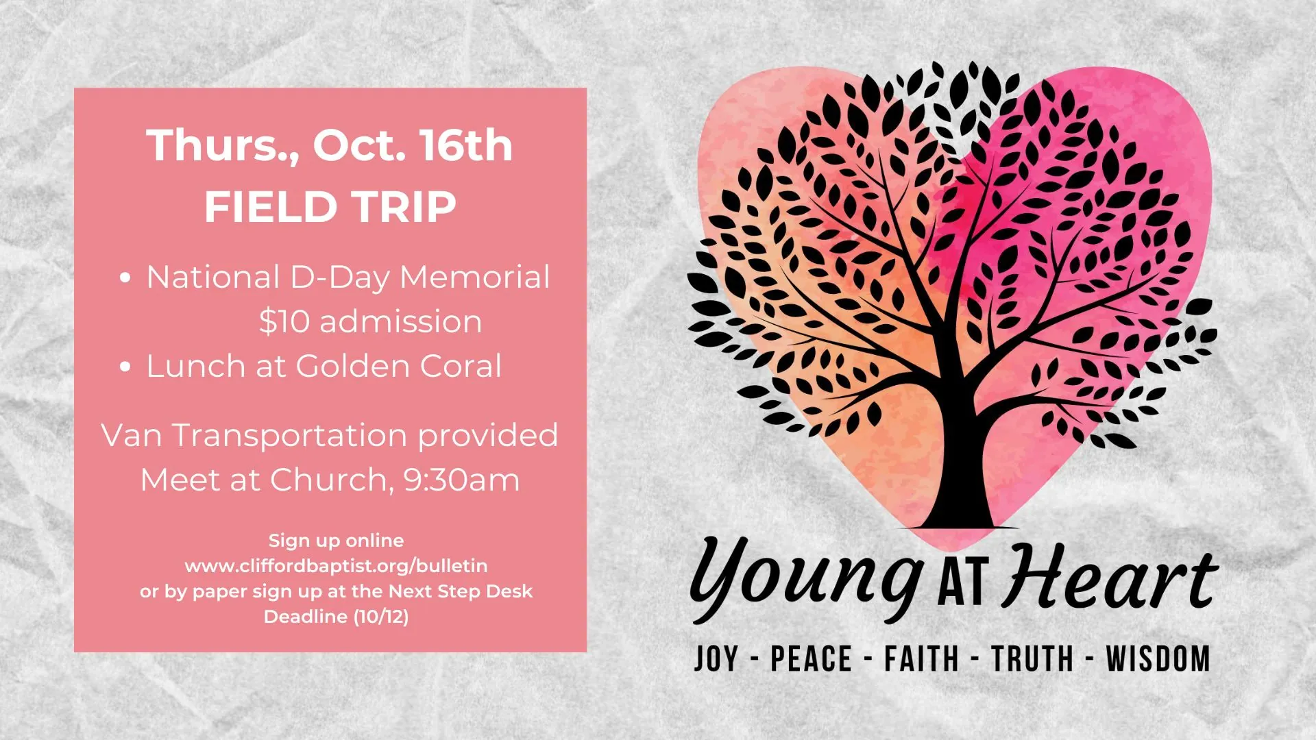 Young at Heart - Oct 25