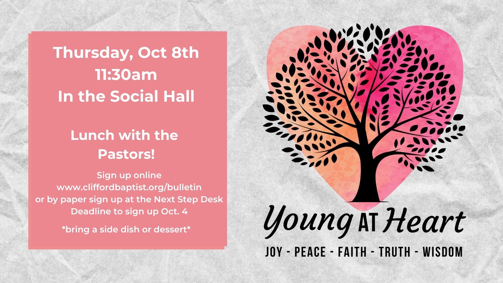 Young at Heart Oct 2026
